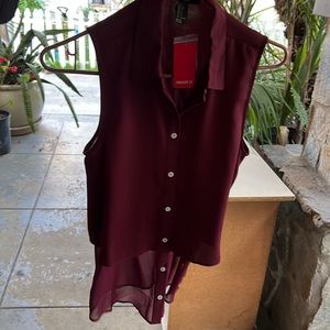 Burgundy shirt